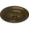 Ekena Millwork Chester Ceiling Medallion (Fits Canopies up to 2 1/4"), Hand-Painted Brass, 15 3/4"OD x 1 7/8"P CM15CHBRS - alternate 3